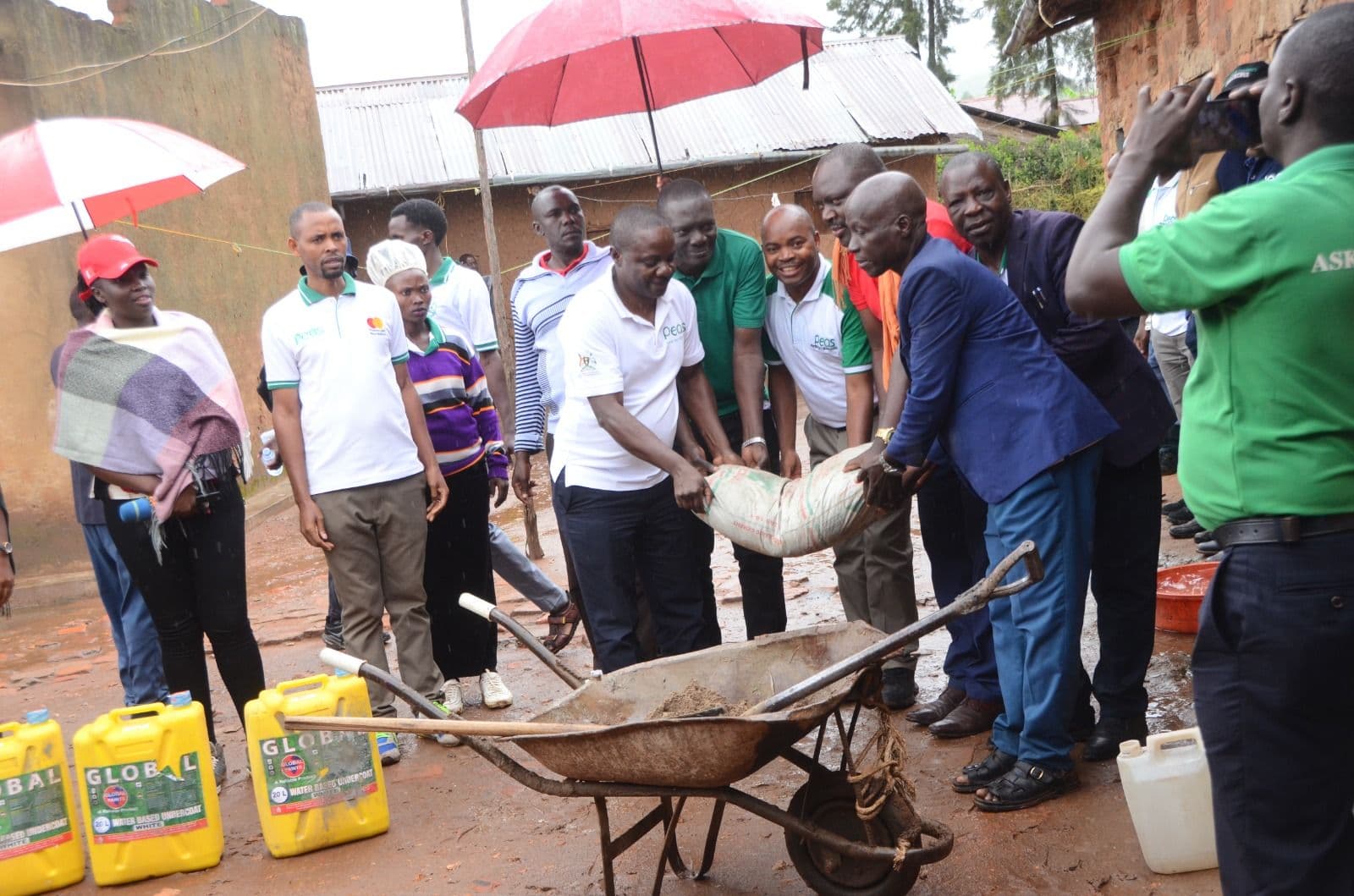 PEAS Uganda donates building materials to improve boarding at Isingiro Primary School