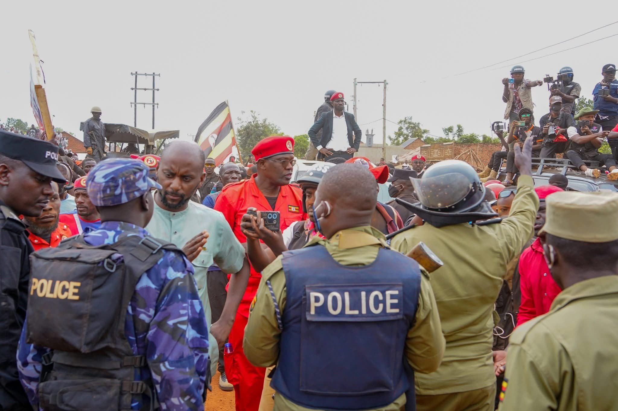 Bobi Wine blocked in Iganga, Police deny bias